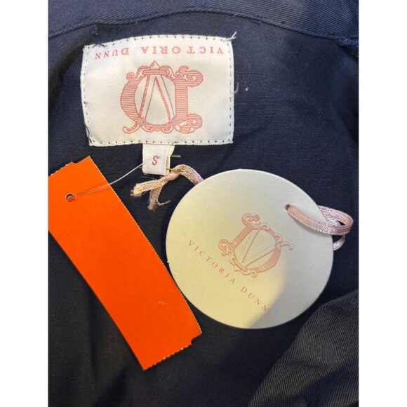 NWT Victoria Dunn Blue Scalloped Hem Dress With Belt S - Picture 8 of 8